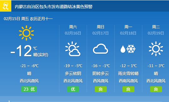 吉秀村天气预报更新通知